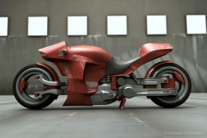 Concept - Red motorbike 2