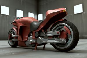Concept - Red motorbike 3