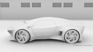 Red car - concept 1 (AO)